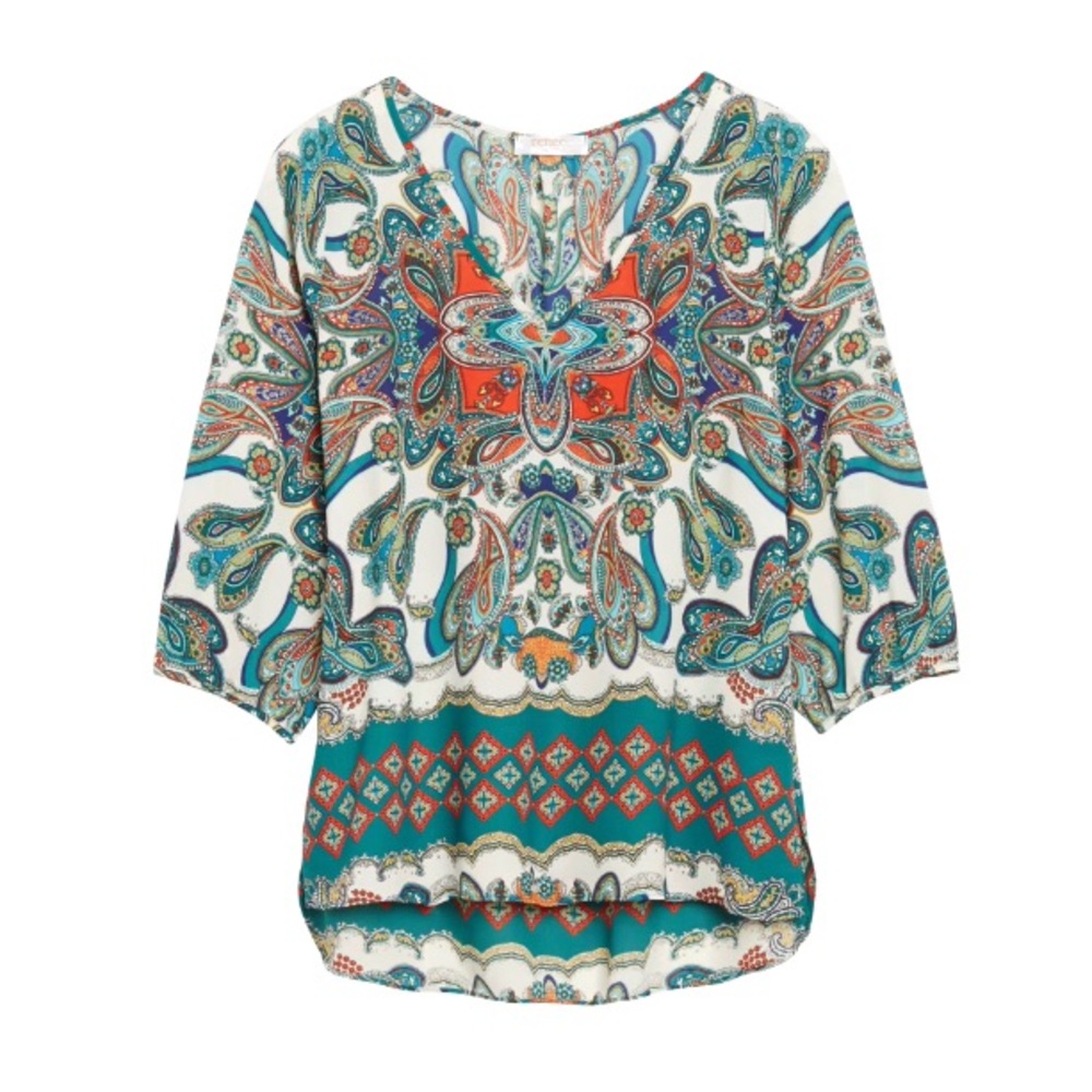 Renee C. Tadeo V-Neck Blouse